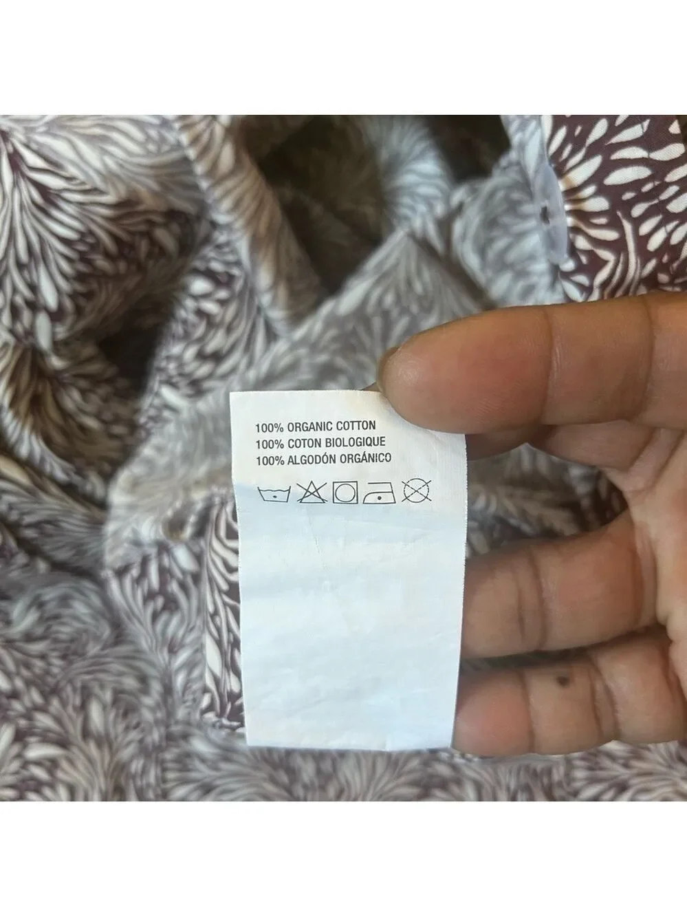 Crate and Barrel Duvet Cover Twin Burgundy White Organic Cotton 64x86”